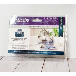 Die'sire Edge'ables  Elegant Birdcage Metal Dies by Crafters Companion 7 piece